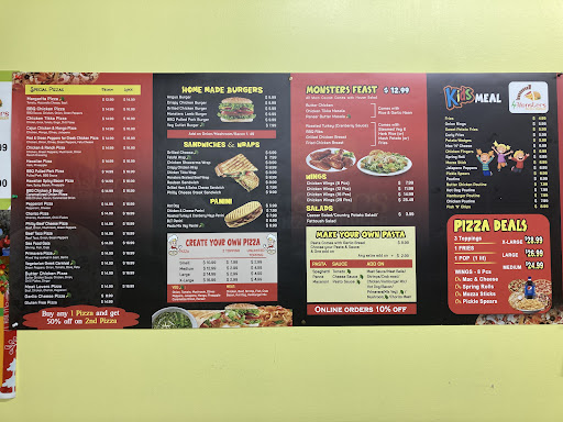 Photo of 4 Monsters Pizza & Burger - 76 Grosvenor Blvd # 2, St. Albert, AB T8N 2Y8